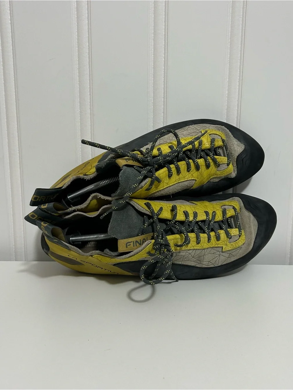 La Sportiva Men's Yellow and Gray Climbing Shoes